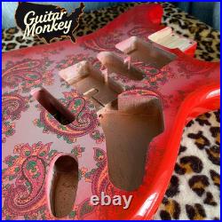 Paisley Stratocaster HSH Alder Fender Replacement Body Shielded Cavity