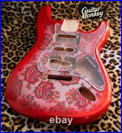 Paisley Stratocaster HSH Alder Fender Replacement Body Shielded Cavity