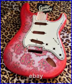 Paisley Stratocaster HSH Alder Fender Replacement Body Shielded Cavity