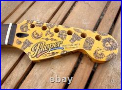 Proper Instruments 1-of-1 Nitro Stratocaster Replacement Neck Tattooed & Amber