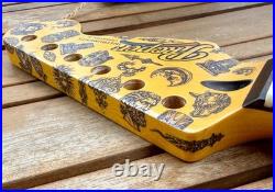 Proper Instruments 1-of-1 Nitro Stratocaster Replacement Neck Tattooed & Amber