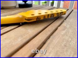 Proper Instruments 1-of-1 Nitro Stratocaster Replacement Neck Tattooed & Amber