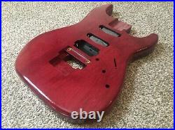 Purpleheart Strat guitar Body HSS Floyd Rose, fits fender stratocaster neck