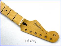 REAL PICS! Fender REVERSE HEADSTOCK Strat Neck 22 Fret! Maple Stratocaster MIM