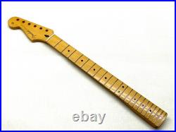 REAL PICS! Fender REVERSE HEADSTOCK Strat Neck 22 Fret! Maple Stratocaster MIM