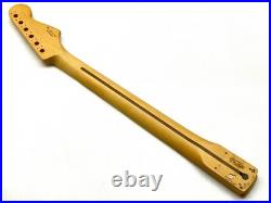 REAL PICS! Fender REVERSE HEADSTOCK Strat Neck 22 Fret! Maple Stratocaster MIM