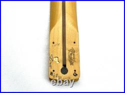 REAL PICS! Fender REVERSE HEADSTOCK Strat Neck 22 Fret! Maple Stratocaster MIM