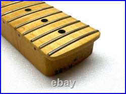 REAL PICS! Fender REVERSE HEADSTOCK Strat Neck 22 Fret! Maple Stratocaster MIM