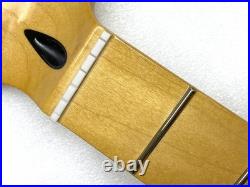 REAL PICS! Fender REVERSE HEADSTOCK Strat Neck 22 Fret! Maple Stratocaster MIM