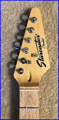 Rare 2000 Fender Starcaster Stratocaster Maple Neck With Katana Headstock Nice