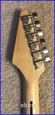 Rare 2000 Fender Starcaster Stratocaster Maple Neck With Katana Headstock Nice