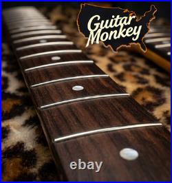 Reverse Headstock Maple Rosewood Slab Stratocaster Jumbo Rolledfrets Satin Nitro Reverse Headstock Maple Rosewood Slab Stratocaster Jumbo Rolledfrets Satin Nitro