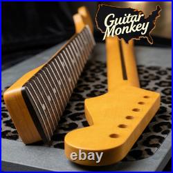 Reverse Headstock Maple Rosewood Slab Stratocaster Jumbo Rolledfrets Satin Nitro