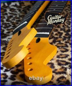 Reverse Headstock Maple Rosewood Slab Stratocaster Jumbo Rolledfrets Satin Nitro
