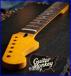 Reverse Headstock Maple Rosewood Slab Stratocaster Jumbo Rolledfrets Satin Nitro