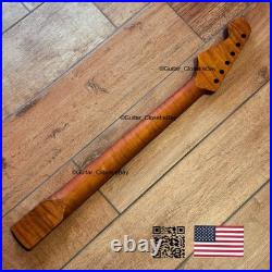 Roasted Flame Maple Rosewood Strat Neck Fits Warmoth & Fender Bodies SR2A