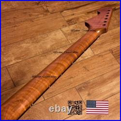 Roasted Flame Maple Rosewood Strat Neck Satin Fits Warmoth & Fender body 2SRB