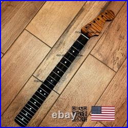 Roasted Flame Maple Rosewood Strat Stratocaster Neck Fits Warmoth & Fender SR2D
