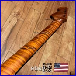 Roasted Flame Maple Rosewood Strat Stratocaster Neck Fits Warmoth & Fender SR2D