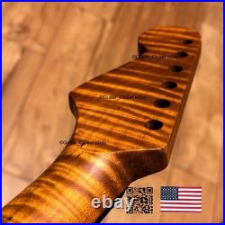 Roasted Flame Maple Rosewood Strat Stratocaster Neck Fits Warmoth & Fender SR2D