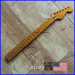 Roasted Flame Maple Stainless Strat Guitar Neck Nitro Satin Fits Fender SM22BA