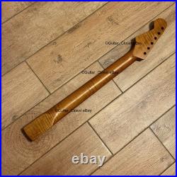 Roasted Flame Maple Stainless Strat Guitar Neck Nitro Satin Fits Fender SM22BT Roasted Flame Maple Stainless Strat Guitar Neck Nitro Satin Fits Fender SM22BT