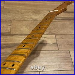 Roasted Flame Maple Strat Guitar Neck Nitro Satin Fits Warmoth & Fender SM22B0