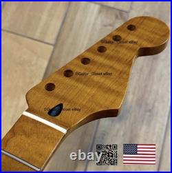 Roasted Flame Maple Strat Guitar Neck Satin Fits Fender & Warmoth Body SM22BG