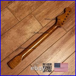Roasted Flame Maple Strat Guitar Neck Satin Fits Fender & Warmoth Body SM2F