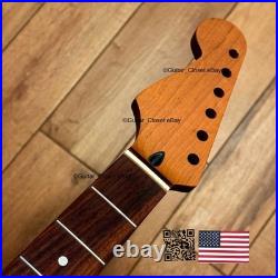 Roasted Maple Rosewood Strat Neck Left Handed Lefty Nitro Fits Fender LSR02A Roasted Maple Rosewood Strat Neck Left Handed Lefty Nitro Fits Fender LSR02A