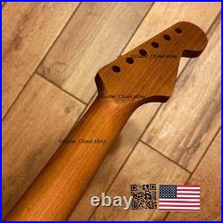 Roasted Maple Rosewood Strat Neck Left Handed Lefty Nitro Fits Fender LSR02A Roasted Maple Rosewood Strat Neck Left Handed Lefty Nitro Fits Fender LSR02A