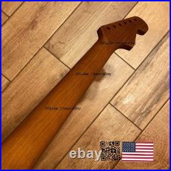 Roasted Maple Rosewood Strat Neck Left Handed Lefty Nitro Fits Fender LSR02A Roasted Maple Rosewood Strat Neck Left Handed Lefty Nitro Fits Fender LSR02A
