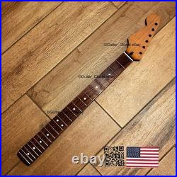 Roasted Maple Rosewood Strat Neck Left Handed Lefty Nitro Fits Fender LSR02A Roasted Maple Rosewood Strat Neck Left Handed Lefty Nitro Fits Fender LSR02A