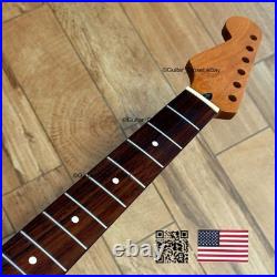 Roasted Maple Rosewood Strat Neck Left Handed Lefty Nitro Fits Fender LSR02C