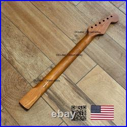 Roasted Maple Rosewood Strat Neck Left Handed Lefty Nitro Fits Fender LSR02C