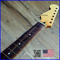 Roasted Maple Rosewood Strat Neck Left Handed Lefty Nitro Fits Fender LSR02E