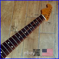 Roasted Maple Rosewood Strat Neck Left Handed Lefty Nitro Fits Fender LSR02E