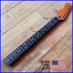 Roasted Maple Rosewood Strat Neck Left Handed Lefty Nitro Fits Fender LSR7