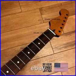 Roasted Maple Rosewood Strat Neck Left Handed Lefty Nitro Fits Fender LSRA