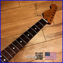 Roasted Maple Rosewood Strat Neck Left Handed Lefty Nitro Fits Fender LSRA