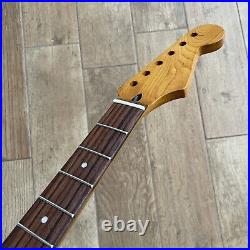 Roasted Maple Rosewood Strat Neck Nitro Satin Fits Warmoth Fender SR02B3