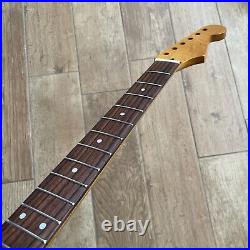 Roasted Maple Rosewood Strat Neck Nitro Satin Fits Warmoth Fender SR02B3