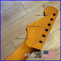 Roasted Maple Rosewood Strat Neck Nitro Satin Fits Warmoth Fender SR02B7 Roasted Maple Rosewood Strat Neck Nitro Satin Fits Warmoth Fender SR02B7