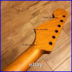 Roasted Maple Rosewood Strat Neck Nitro Satin Fits Warmoth Fender SR02BD