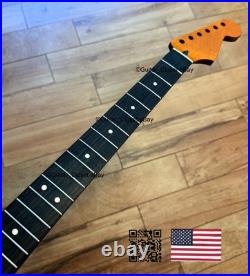 Roasted Maple Rosewood Strat Neck Nitro Satin Fits Warmoth Fender SR02G