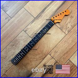 Roasted Maple Rosewood Strat Neck Nitro Satin Fits Warmoth Fender SR02G