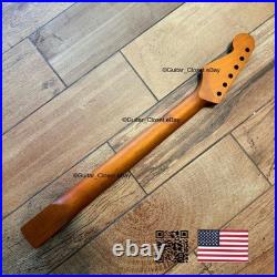 Roasted Maple Rosewood Strat Neck Nitro Satin Fits Warmoth Fender SR02G