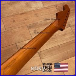 Roasted Maple Rosewood Strat Neck Nitro Satin Fits Warmoth Fender SR02P