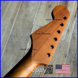 Roasted Maple Rosewood Strat Neck Nitro Satin Fits Warmoth Fender SR02Q
