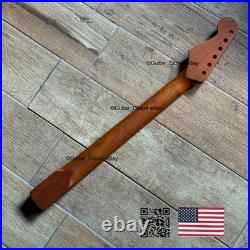 Roasted Maple Rosewood Strat Neck Nitro Satin Fits Warmoth Fender SR02Q
